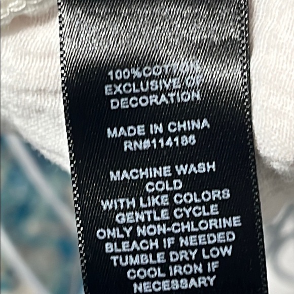 Frye White Ivory Frye Top Blouse with Ribbed Texture Crochet Trim SZ M - Picture 3 of 6